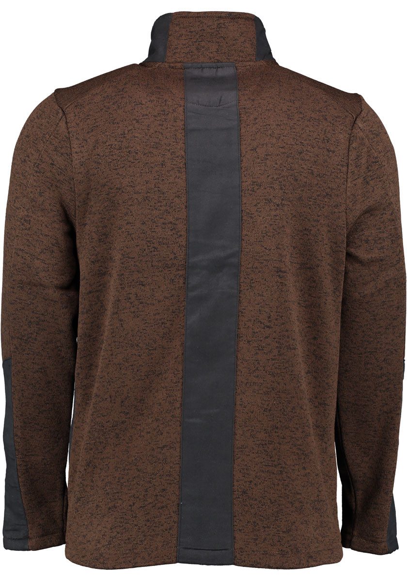 Tom Collins Strickfleecejacke Direne Herren Outdoorjacke hochgeschlossen mit Stehkragen