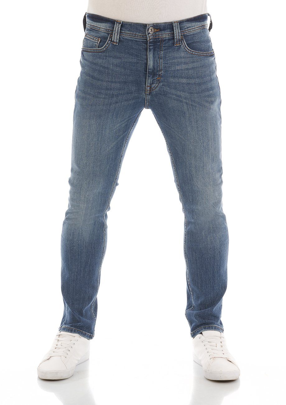 Jeanshose mit MUSTANG Vegas Denim Stretch (5000-583) DENIM BLUE Slim Fit Herren Hose Slim-fit-Jeans