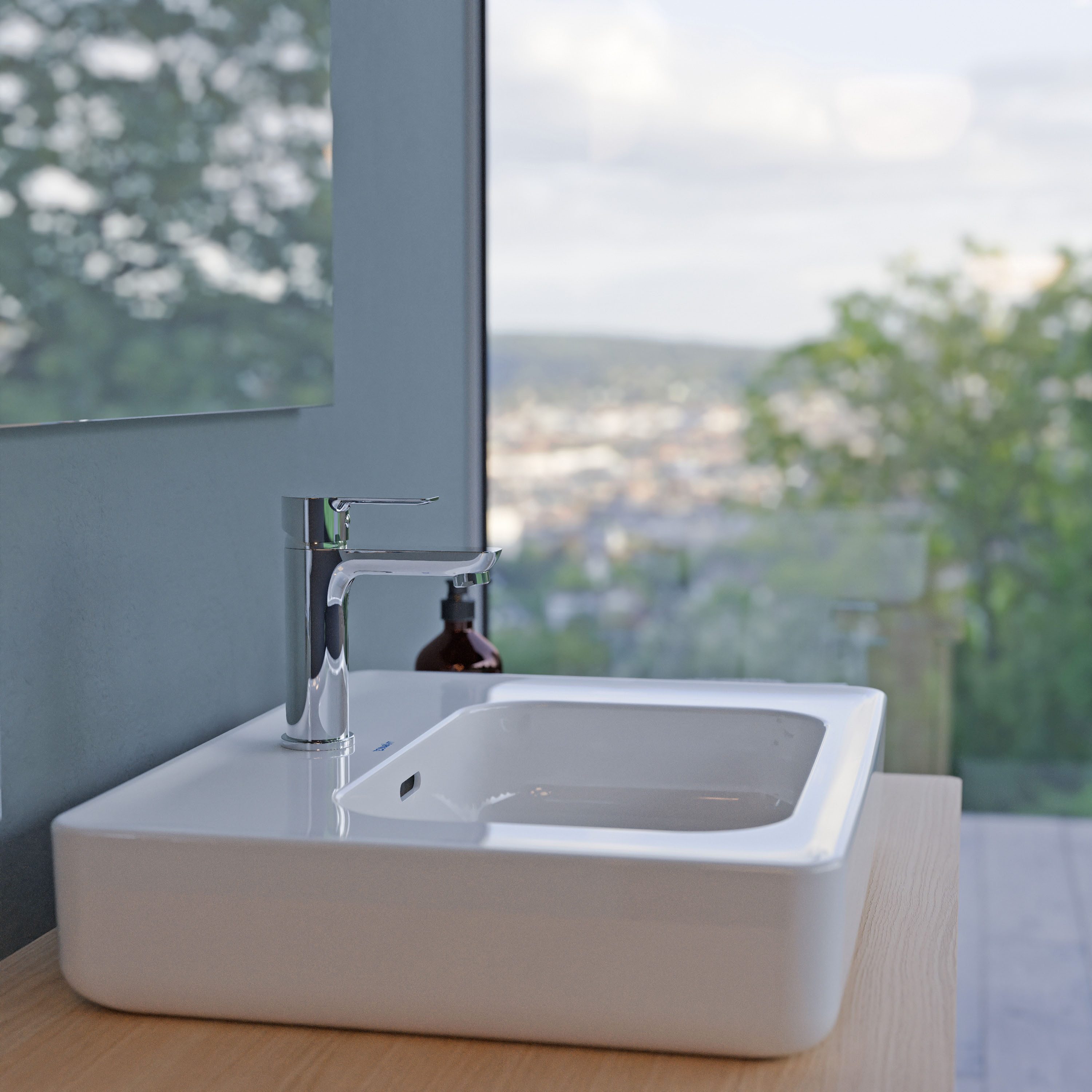 Duravit Aufsatzwaschbecken Soleil 56cm Weiß hochglanz, Duravit Soleil Aufsatzwaschbecken 56cm Keramik weiß