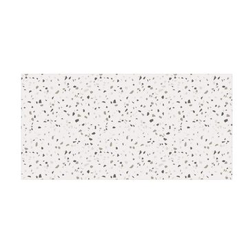 Läufer Teppich Vinyl Flur Küche Muster Terrazzo lang modern, Bilderdepot24, Läufer - grau glatt