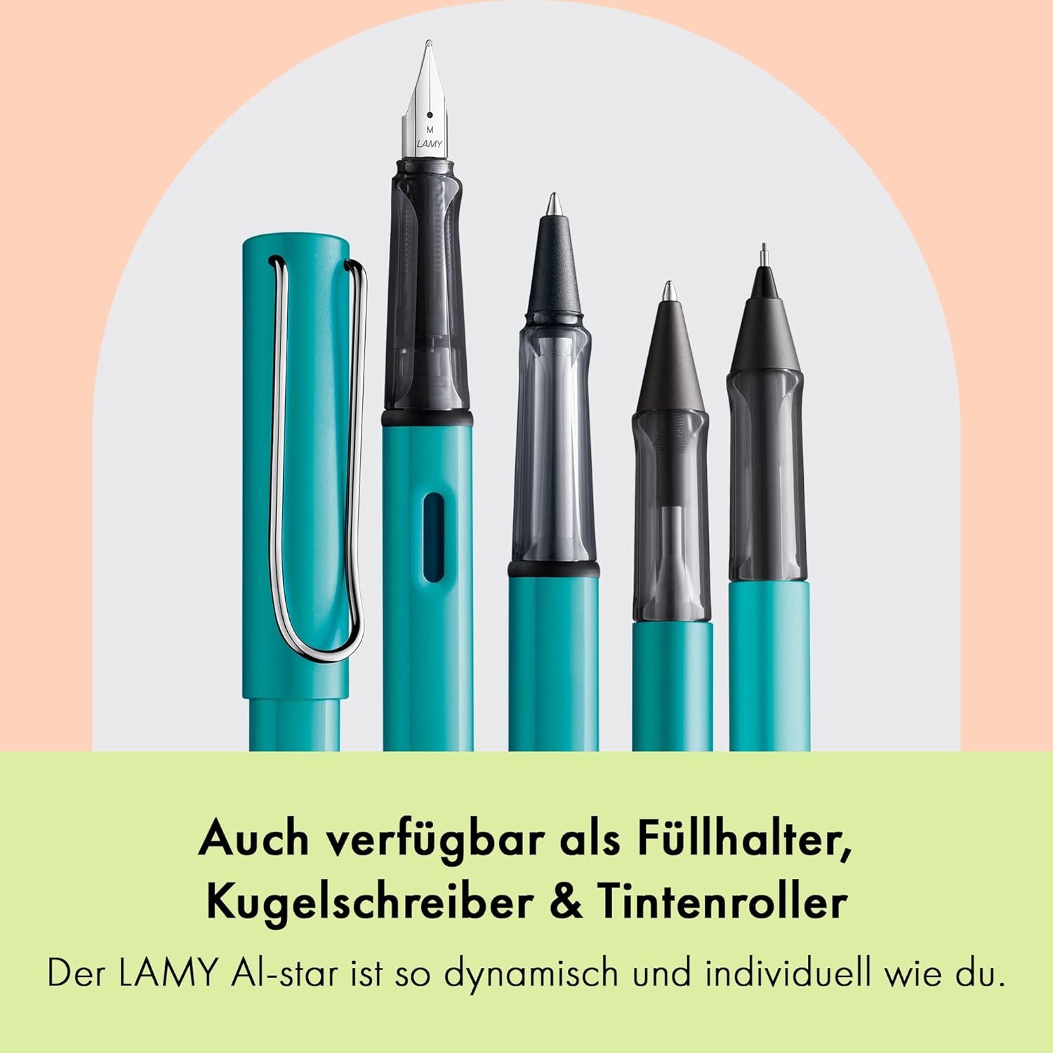 LAMY Druckbleistift LAMY Druckbleistift AL Star TURMALINE mit Mine 0,5mm und Radiergummi