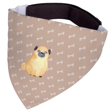 Mr. & Mrs. Panda Hundefliege Mops - Hundeglück - Geschenk, Hundebesitzer, Halstuch, Tuch, Hundemam, Polyester