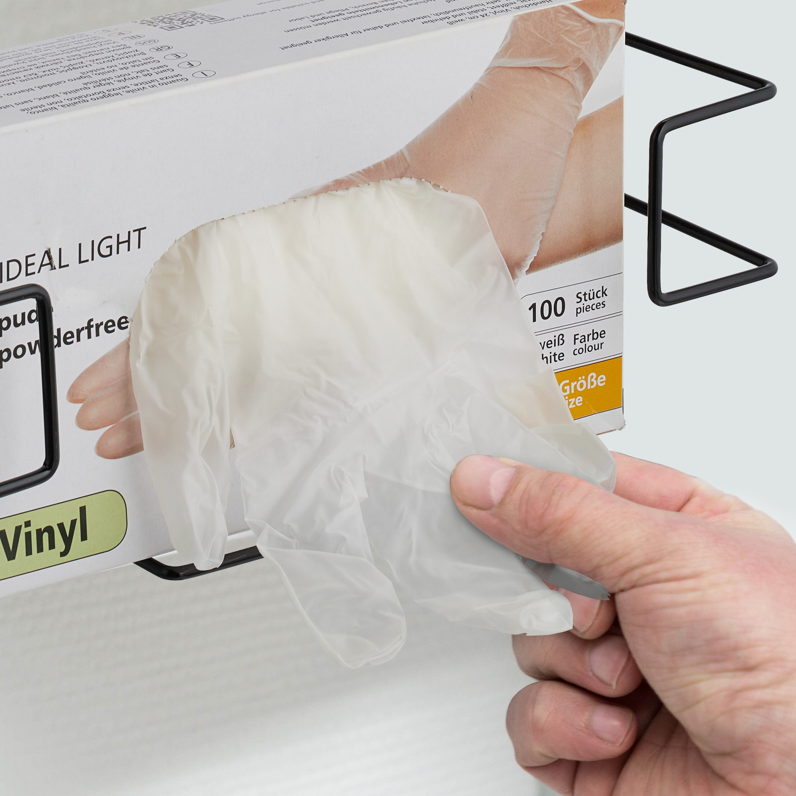 relaxdays Einweghandschuhe Handschuhspender 2er Set