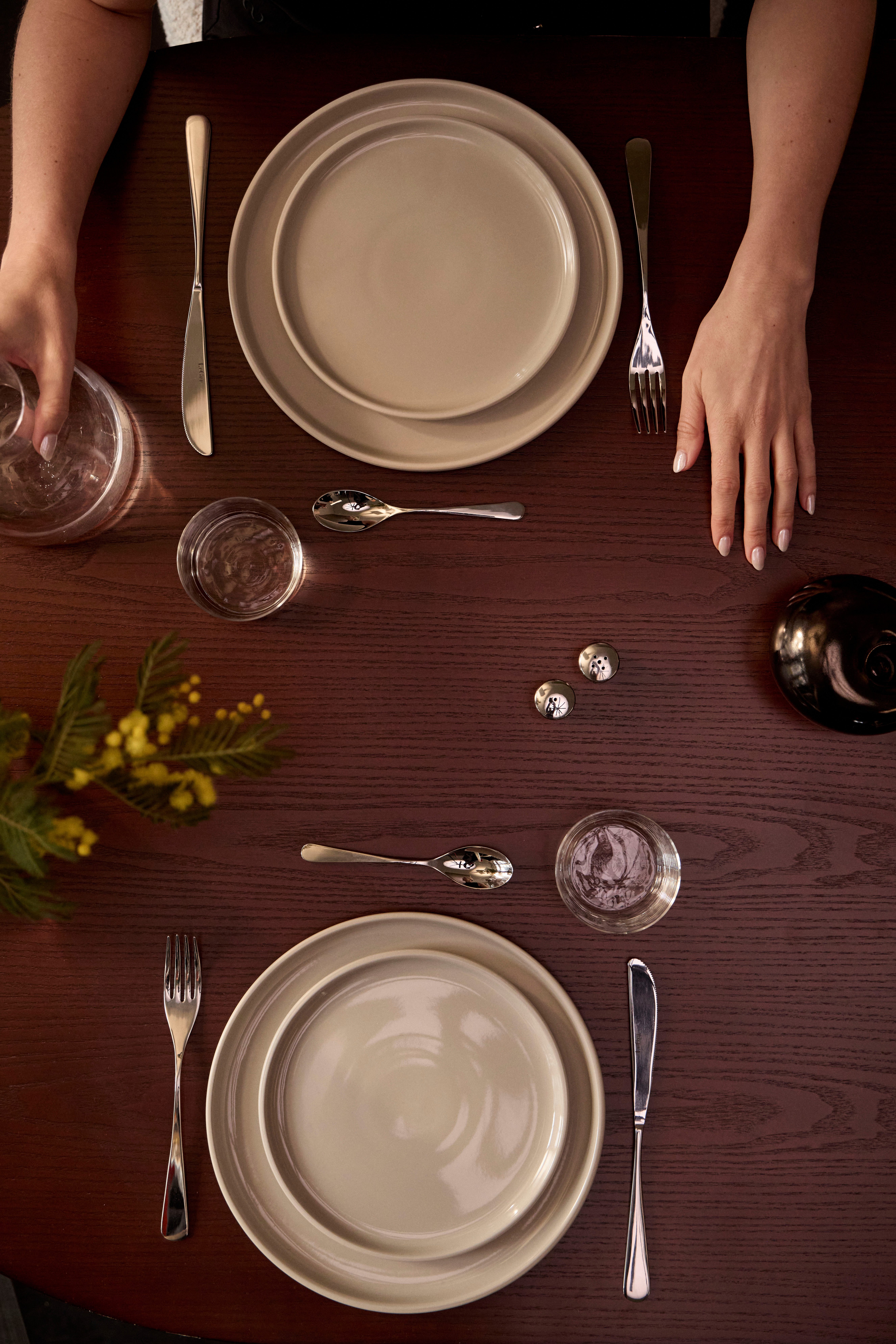 LeGer Home by Lena Gercke Kombiservice Geschirr-Set, Service Liliane (16-tlg), 4 Personen, Steinzeug, skandinavische, minimalistische Formensprache, 16 Teile