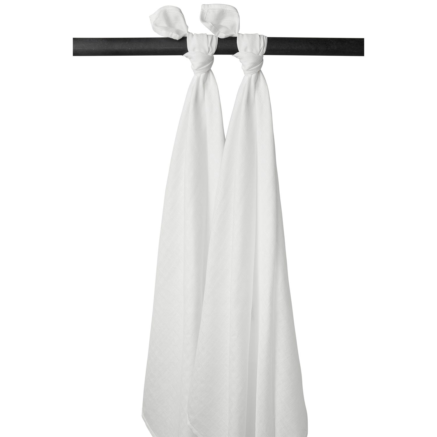 Meyco Baby Stoffwindeln White (100% Baumwolle, 2-St), 120x120cm - 2-Pack