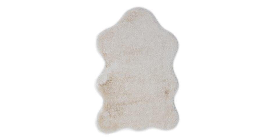 Andiamo Fellteppich Andiamo Kunstfell Cingoli beige, 55 x 80 cm