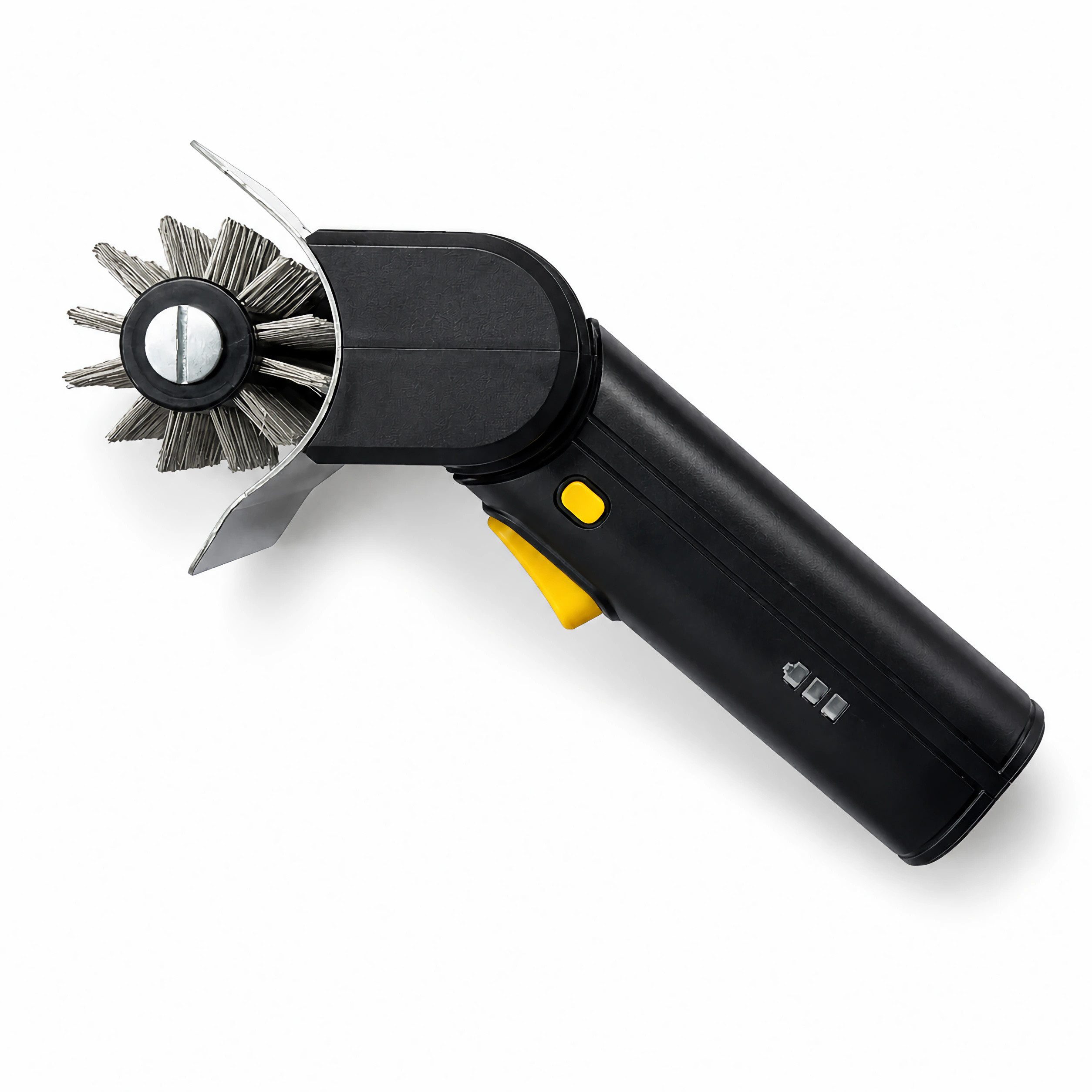 Bolwins Elektrische Grillbürste E42D Elektrische Grillbürste für Grillrost kabellos mit Edelstahlrolle, 6,2 cm Arbeitsbreite, 4,8 cm Bürstendurchmesser, Komplet – Bild 2 von 5