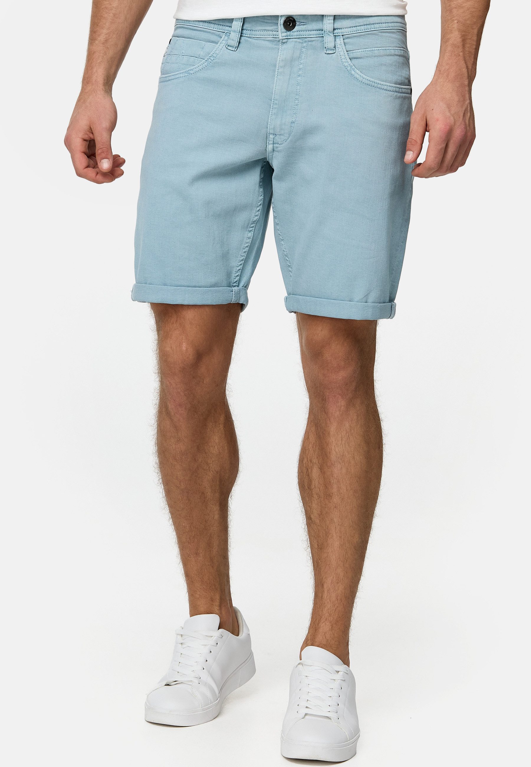 Indicode Jeansshorts Herren Page Jeans Shorts Herrenshorts 5-Pocket-Shorts günstig online kaufen