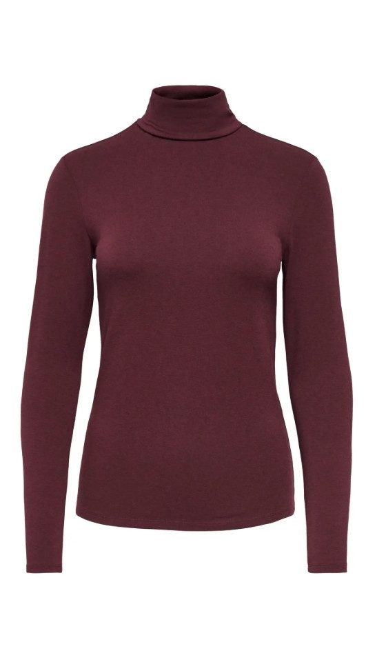 ONLY Rollkragenshirt ONLSIA L/S ROLL NECK TOP BOX JRS