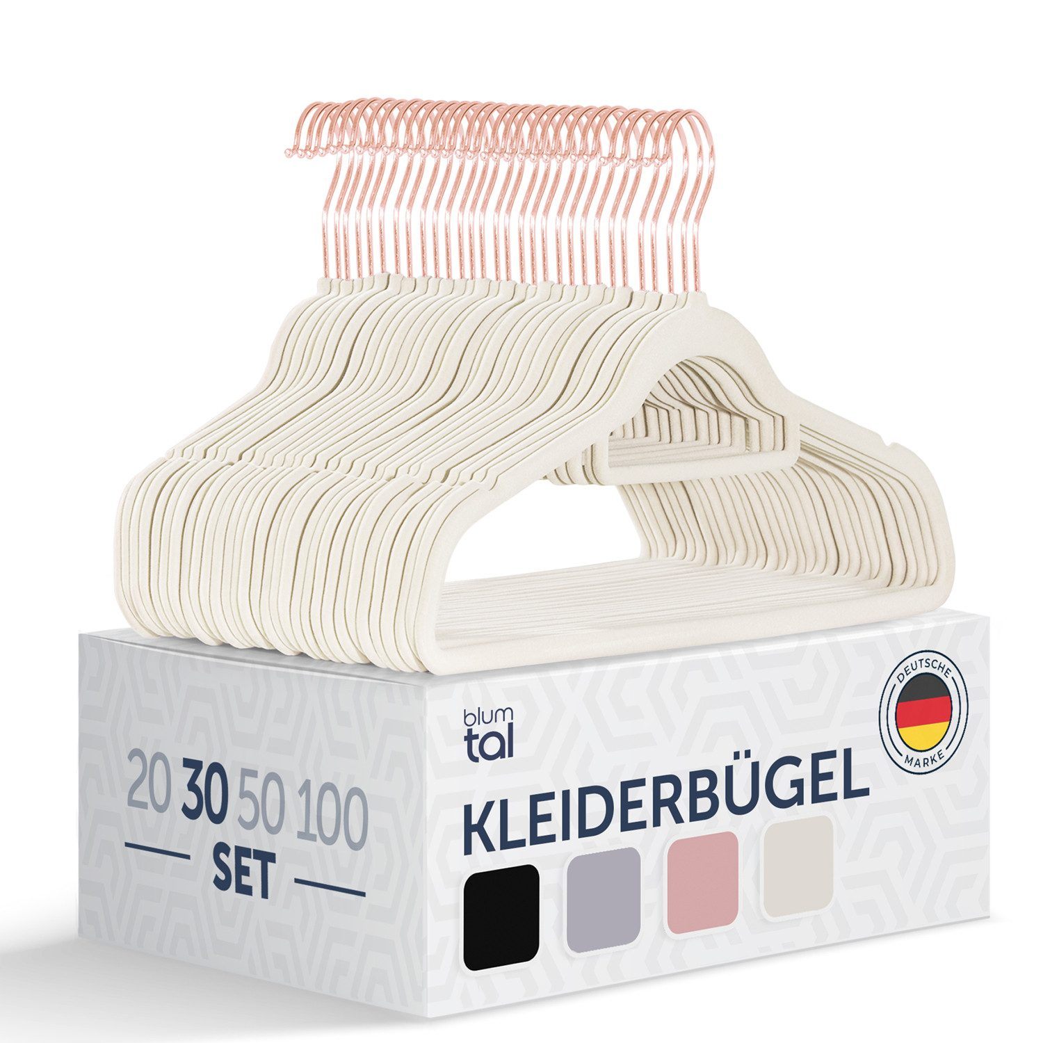 Blumtal Kleiderbügel Rutschfest - Samtoptik - günstig online kaufen
