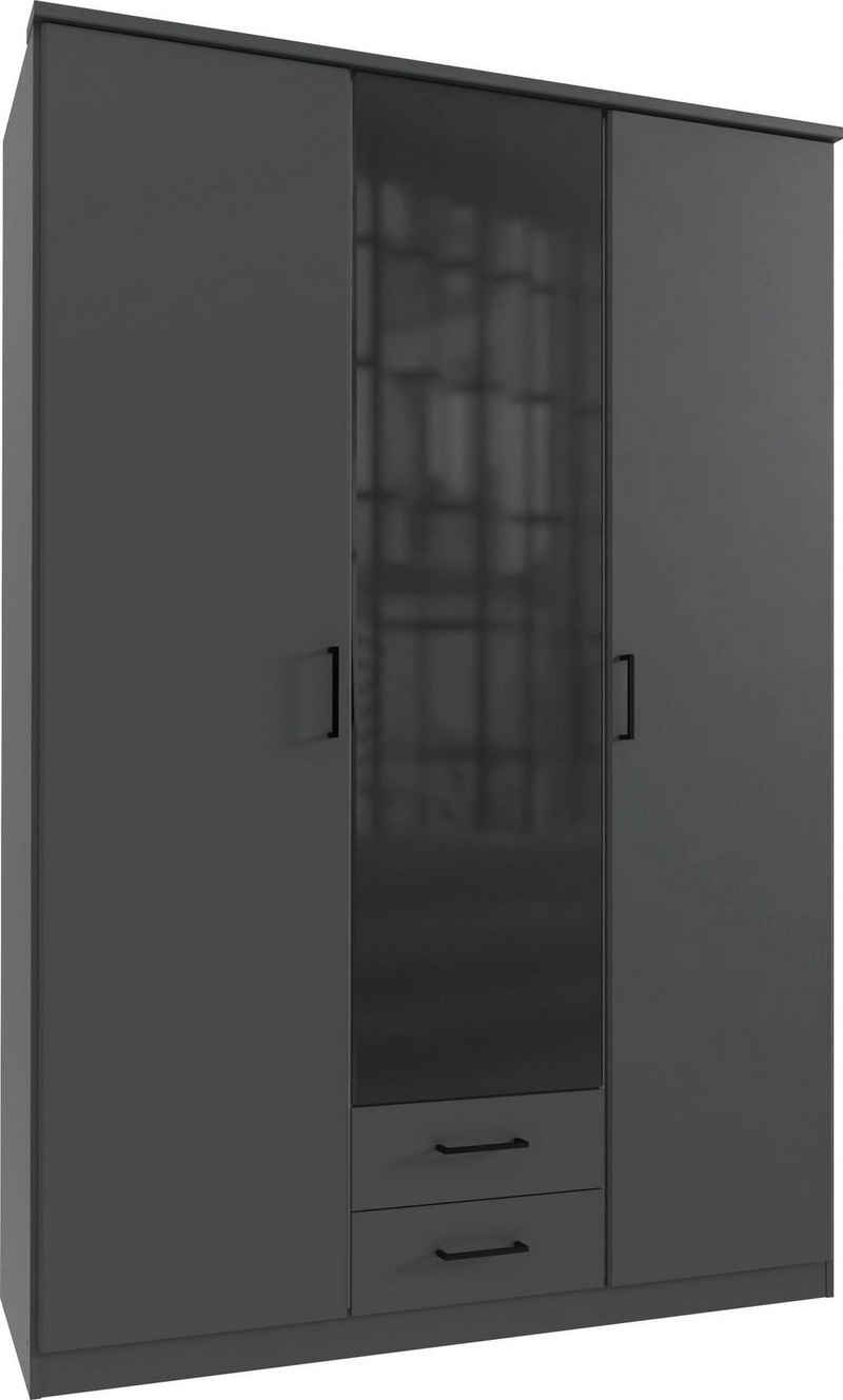 Wimex Drehtürenschrank Soest mit Farbglas-Tür, wahlweise 135 oder 180cm breit