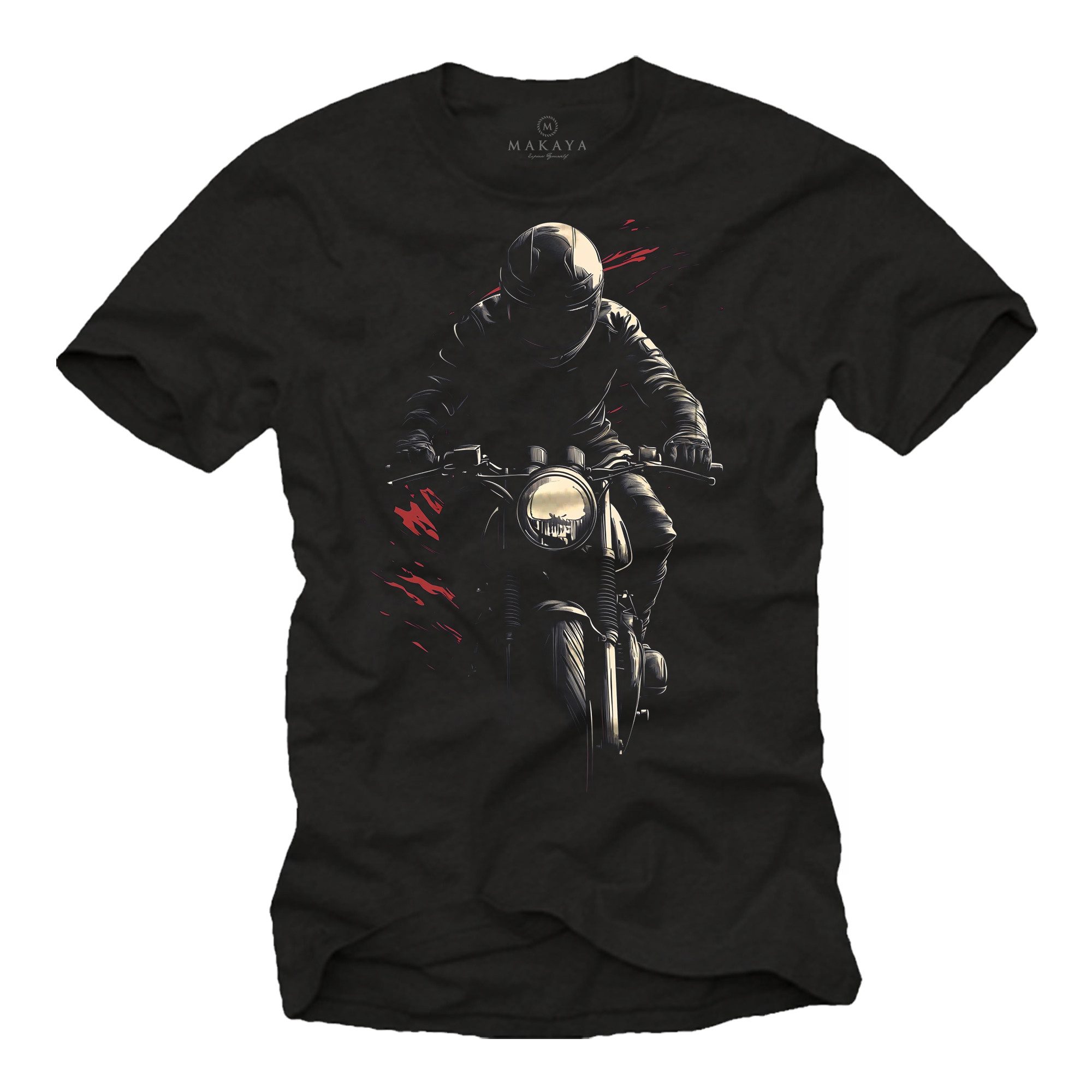 MAKAYA T-Shirt Bikershirt für Herren – Naked Bike Design für Motorradliebha günstig online kaufen