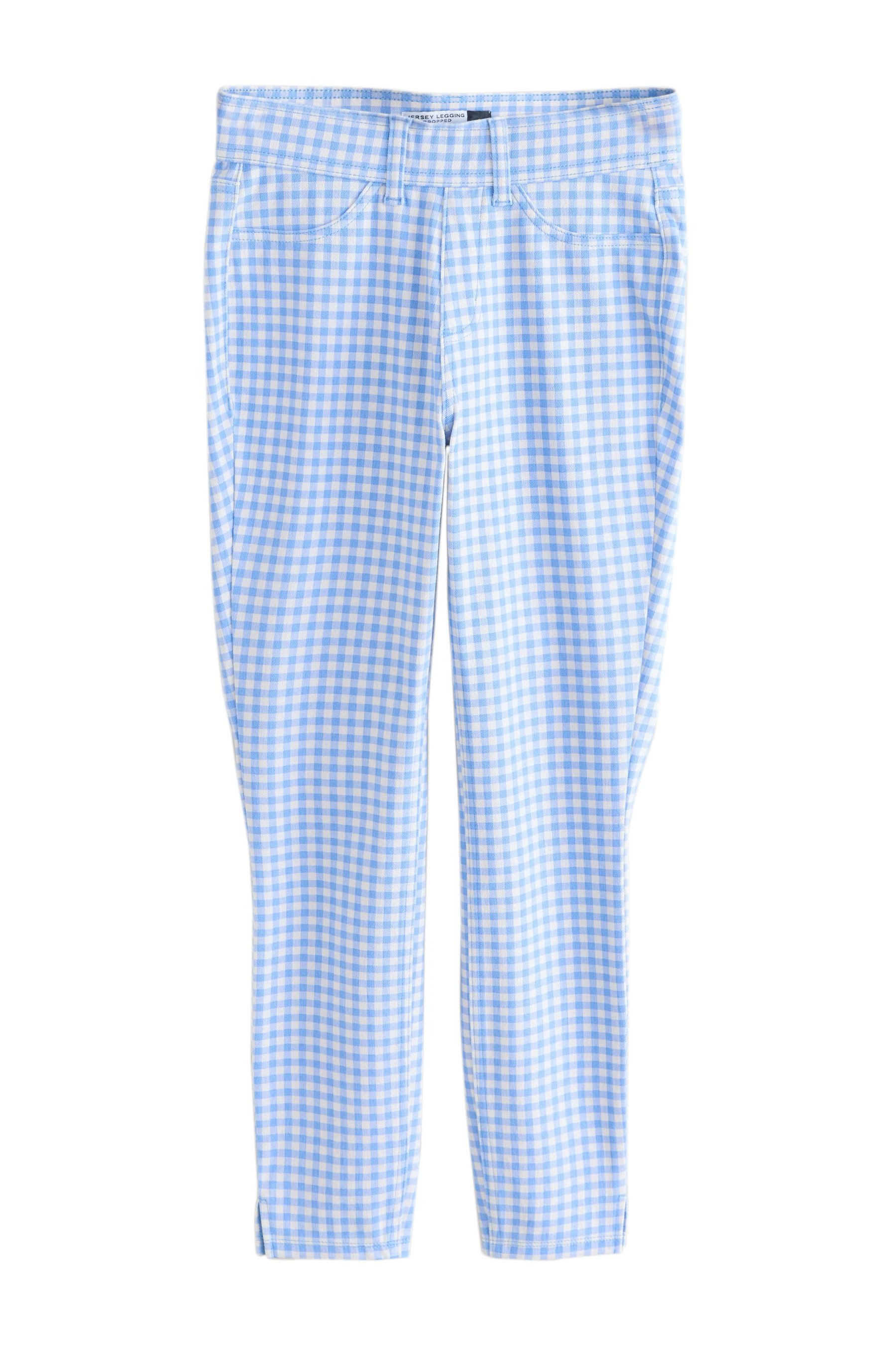 Caprileggings Verkürzte Leggings aus Jersey-Denim, Kurzgröße