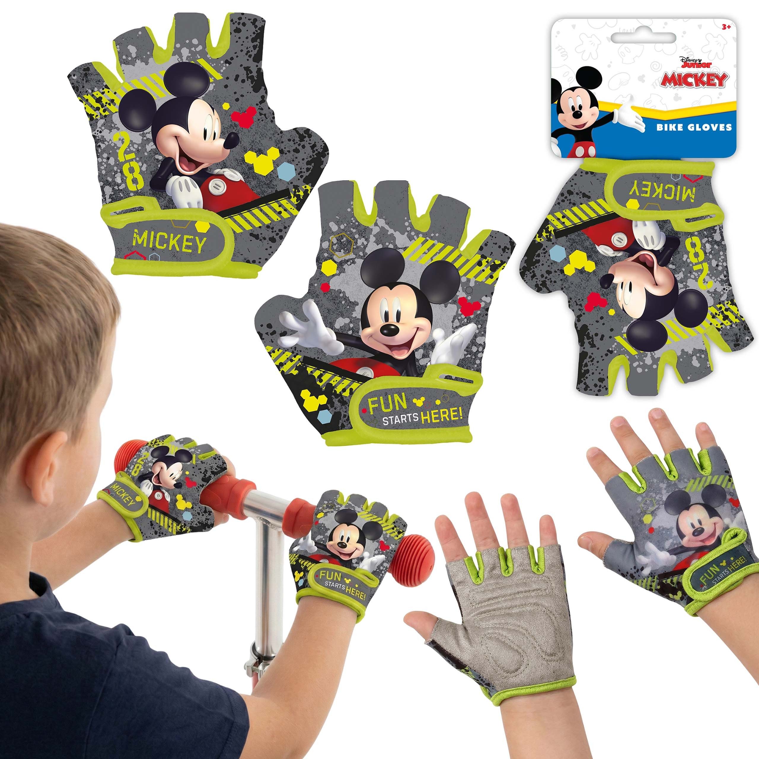 Disney Mickey Mouse Fahrradhandschuhe DISNEY Mickey Mouse Kinder-Fahrradhandschuhe Jungen Roller XS
