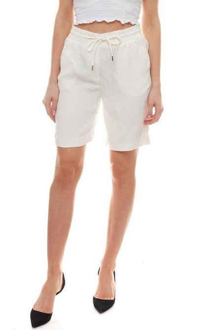 soyaconcept Shorts soyaconcept Shorts Hose sommerliche Damen Freizeit-Shorts mit Bindeband Sommer-Shorts Weiß