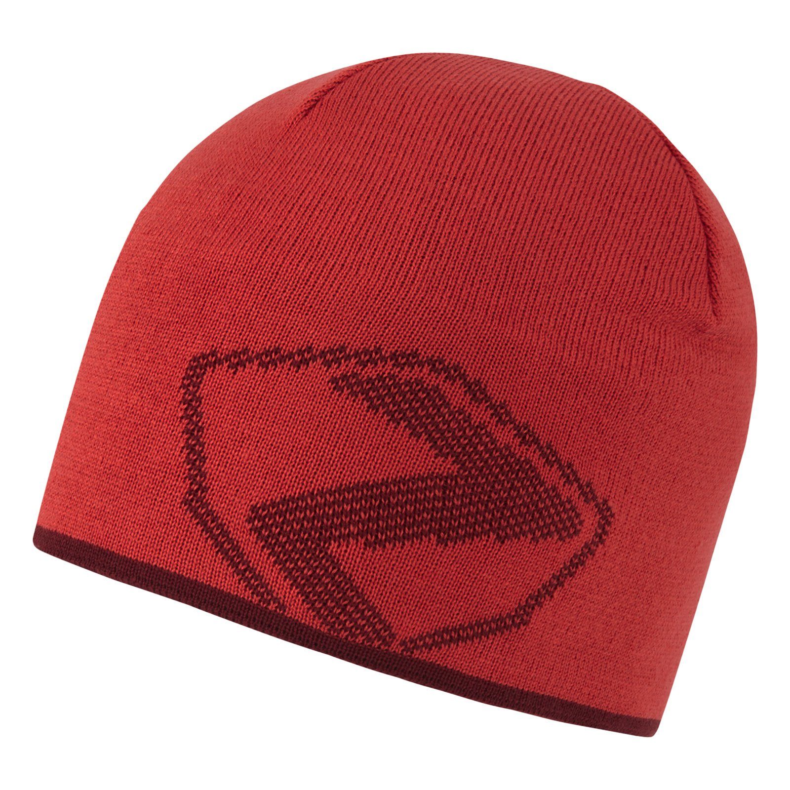 Ziener Beanie Iphur mit eingestricktem Logo rot | Strickmützen
