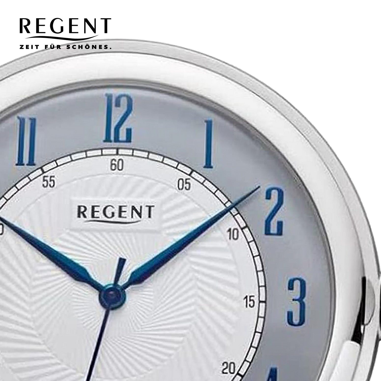 Regent Taschenuhr Regent Herren Taschenuhr Analog Gehäuse, (Analoguhr), Herren Taschenuhr rund, extra groß (ca. 51mm), Metall, Elegant