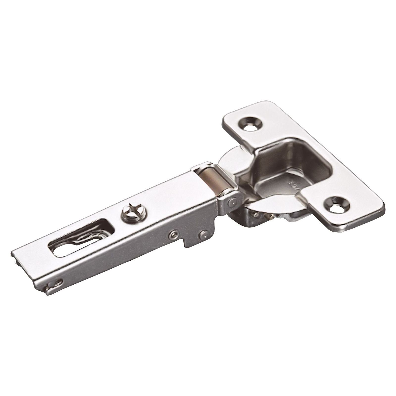 Schrankscharnier Topfband (2 Serie MPL T45 Nickel SO-TECH® Möbelbeschlag Langloch Bohrbild S200 Salice St), 2 Stück 110° matt 200 H6