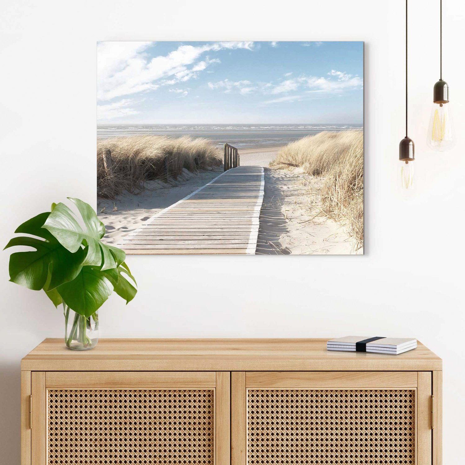 Reinders! Wandbild MARAL, Blau, Beige, 40 x 50 cm, Dunes, Strand (1 St) günstig online kaufen