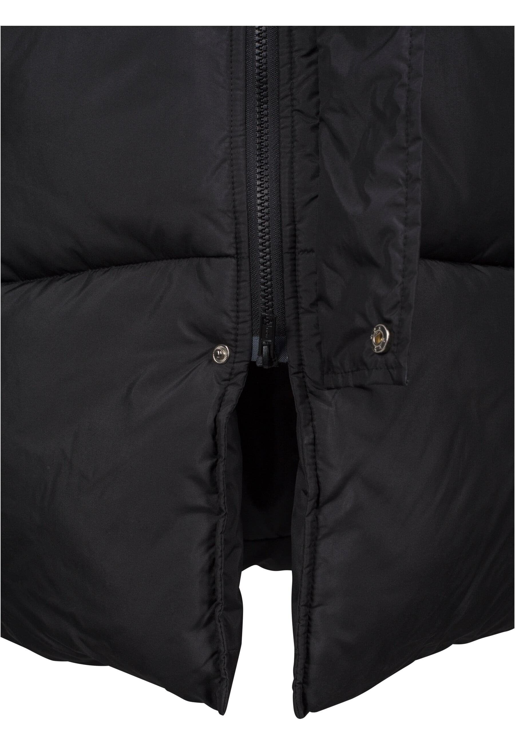 URBAN (1-St) Oversize Outdoorjacke Puffer Faux Coat Fur Damen black/black Ladies CLASSICS
