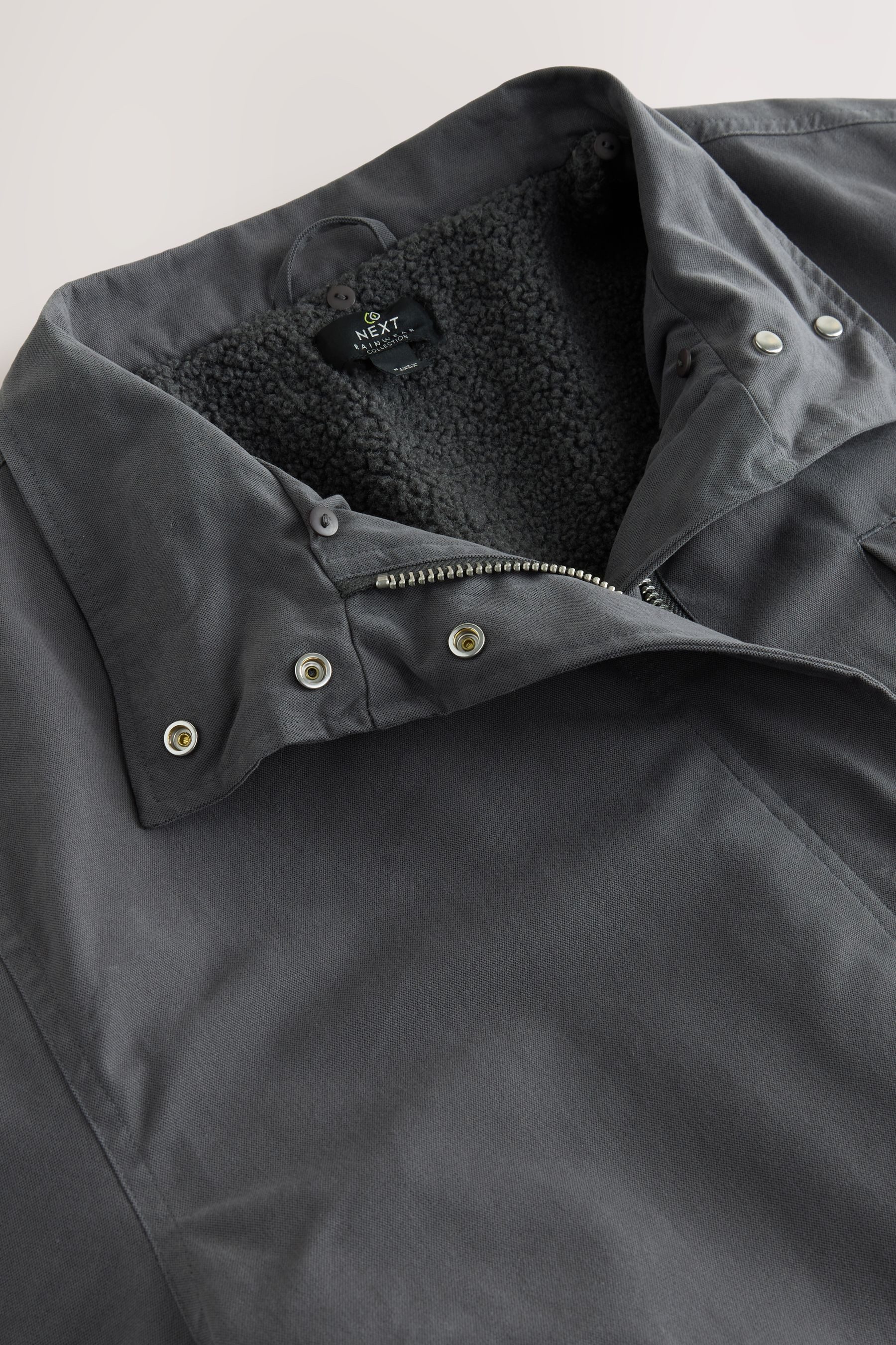 Next Fellimitatmantel Premium Parka mit Kunstfellkragen (1-tlg)