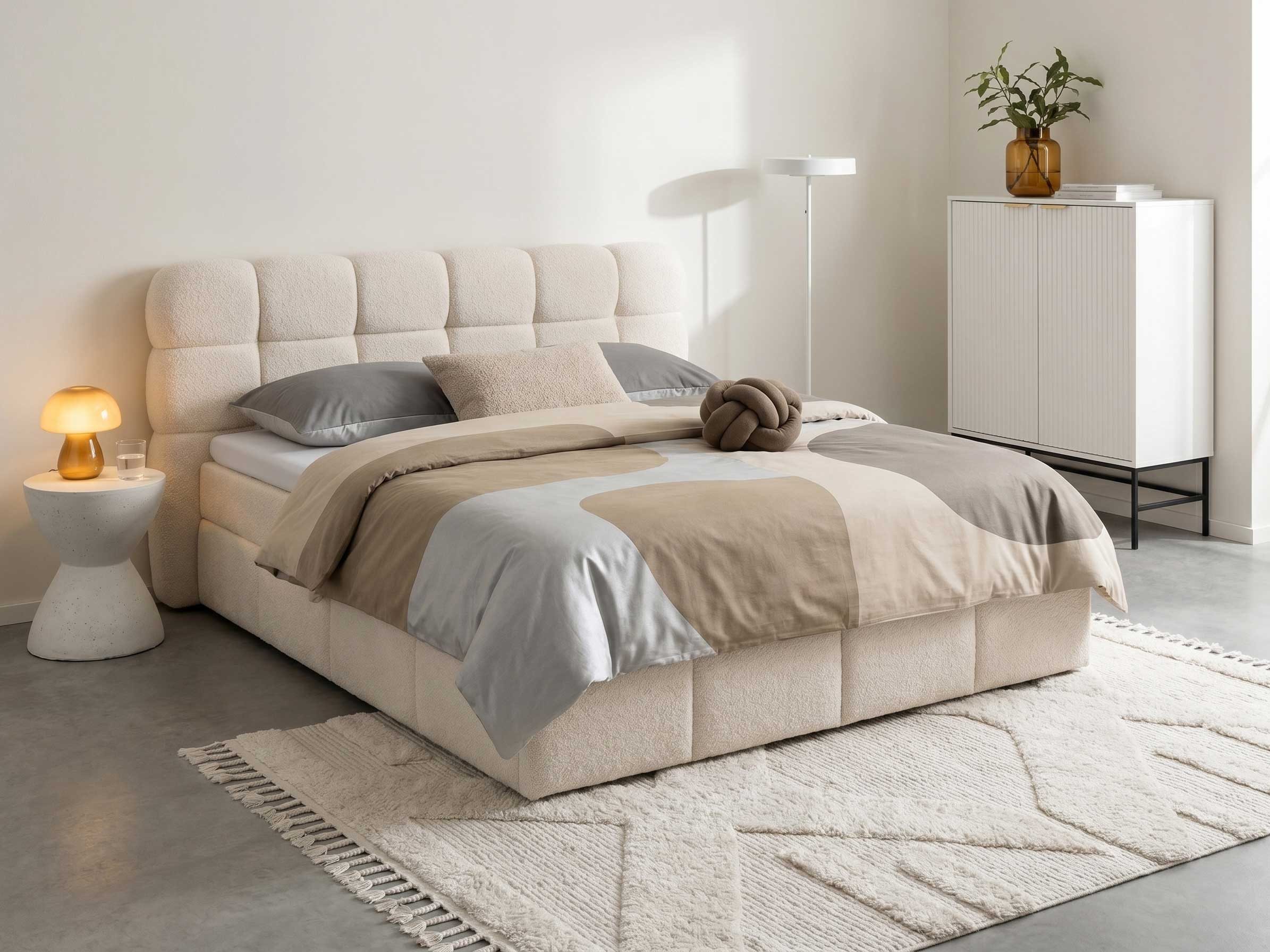 wonello Boxbett Mira, mit Bettkasten, Matratzen und Topper, 180x200 cm