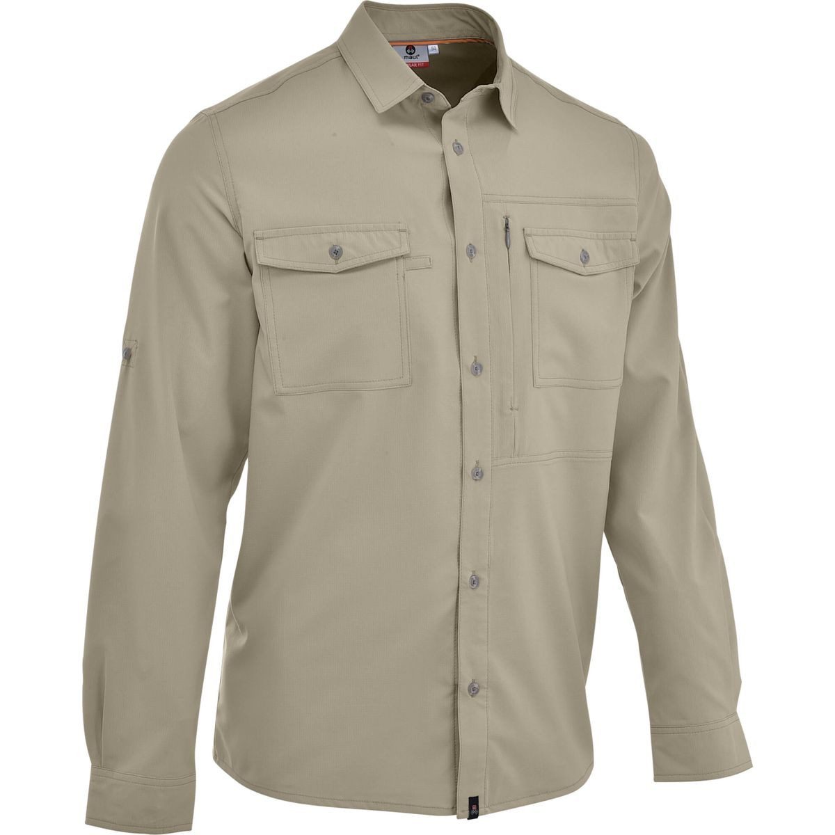 Maul Sport® Outdoorbluse Andaluz UV50 - SP - 1/2 Hemd uni Elastisch Elastisches Herrenhemd mit UV-Schutz und Insektenschutz, ideal für