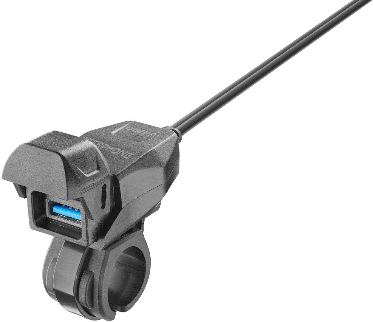 Interphone Handlebar Power Kit USB Typ A Steckdose Motorrad-Navigationsgerät