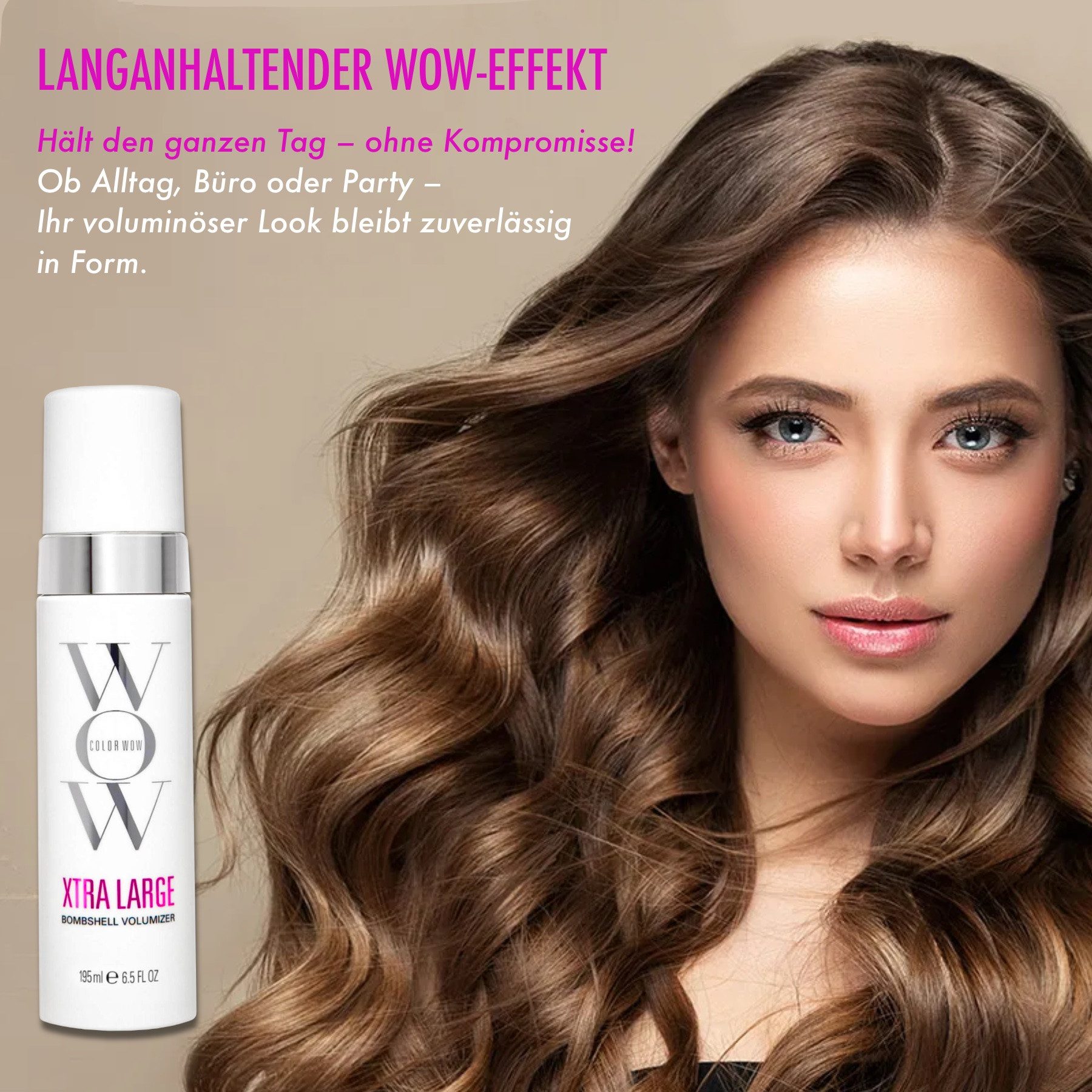 COLOR WOW Haarschaum Xtra Large Bombshell Volumizer Haar Schaumfestiger Haarstyling, 1-tlg., Haarpflege, Haarschaum, Haarfestiger, Haarstyling – Bild 5 von 5