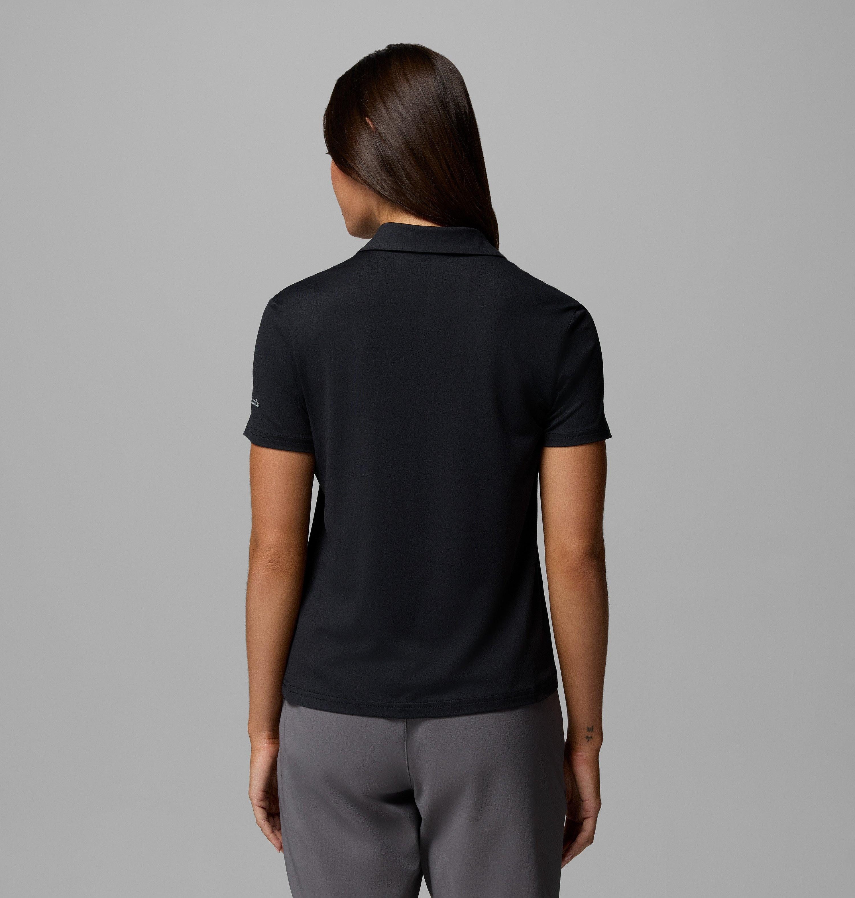 Columbia Poloshirt Kurzarm, aus Polyester und Elasthan, sportliche Passform
