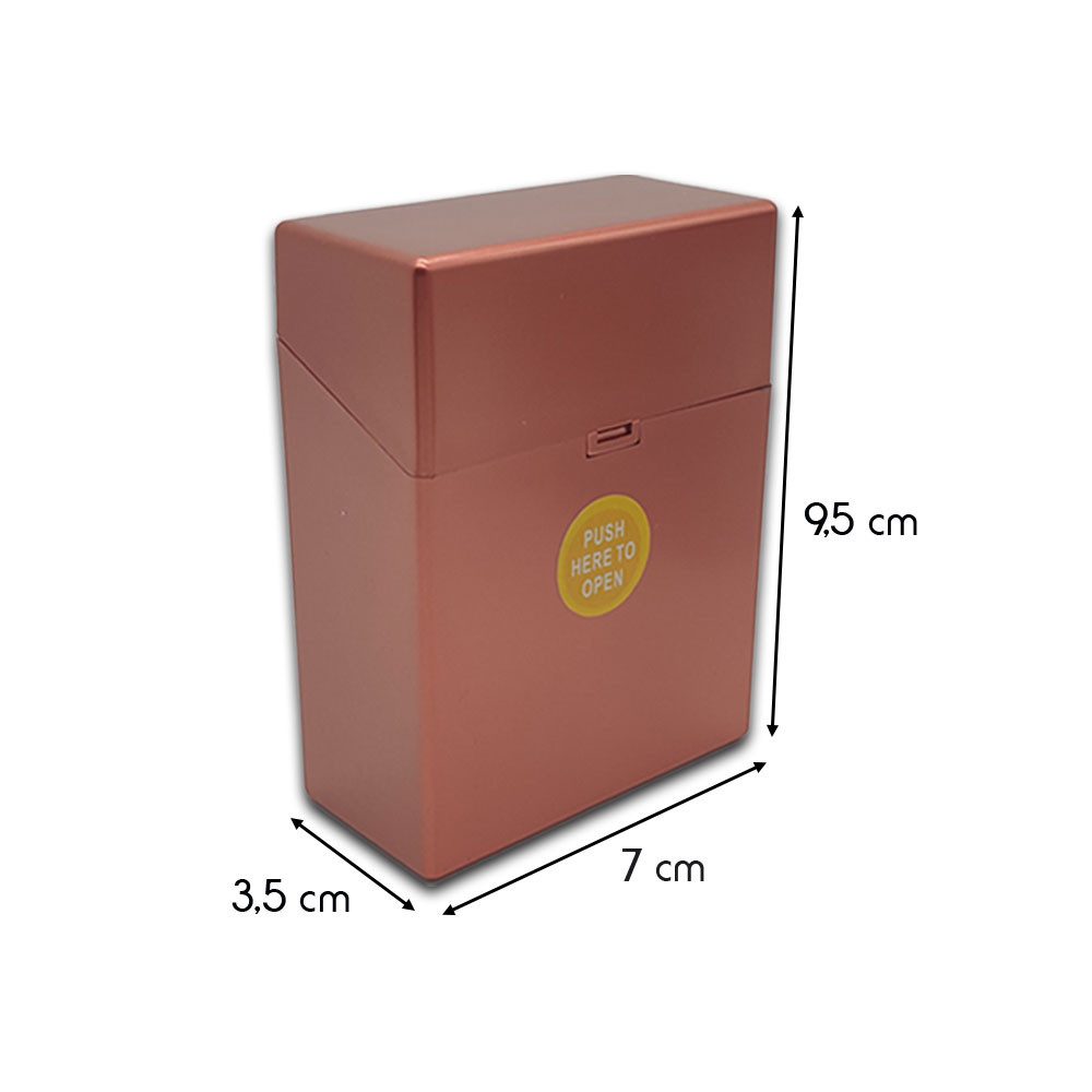 Coumo Sammleretui 2er Set Zigarettenbox XL, Basic Zigarettenetui ClicBoxx