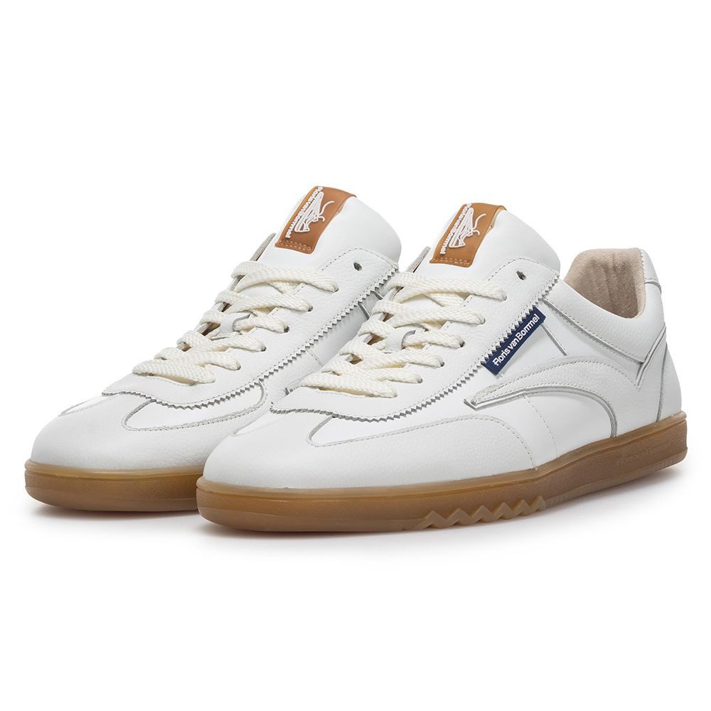 Floris van Bommel Floris Sport White Printed leather Sneaker