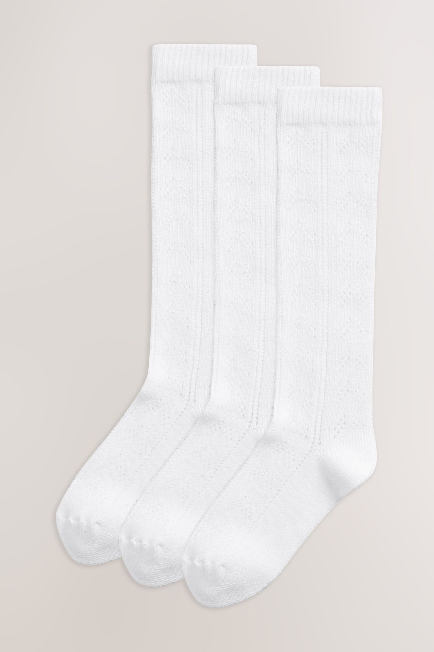 Next Kurzsocken Pointelle-Kniestrümpfe im 3er-Pack (3-Paar)