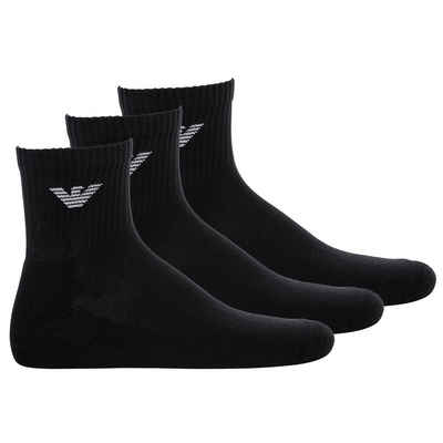 Emporio Armani Sportsocken Herren Socken, 3er Pack - Sporty Short Socks