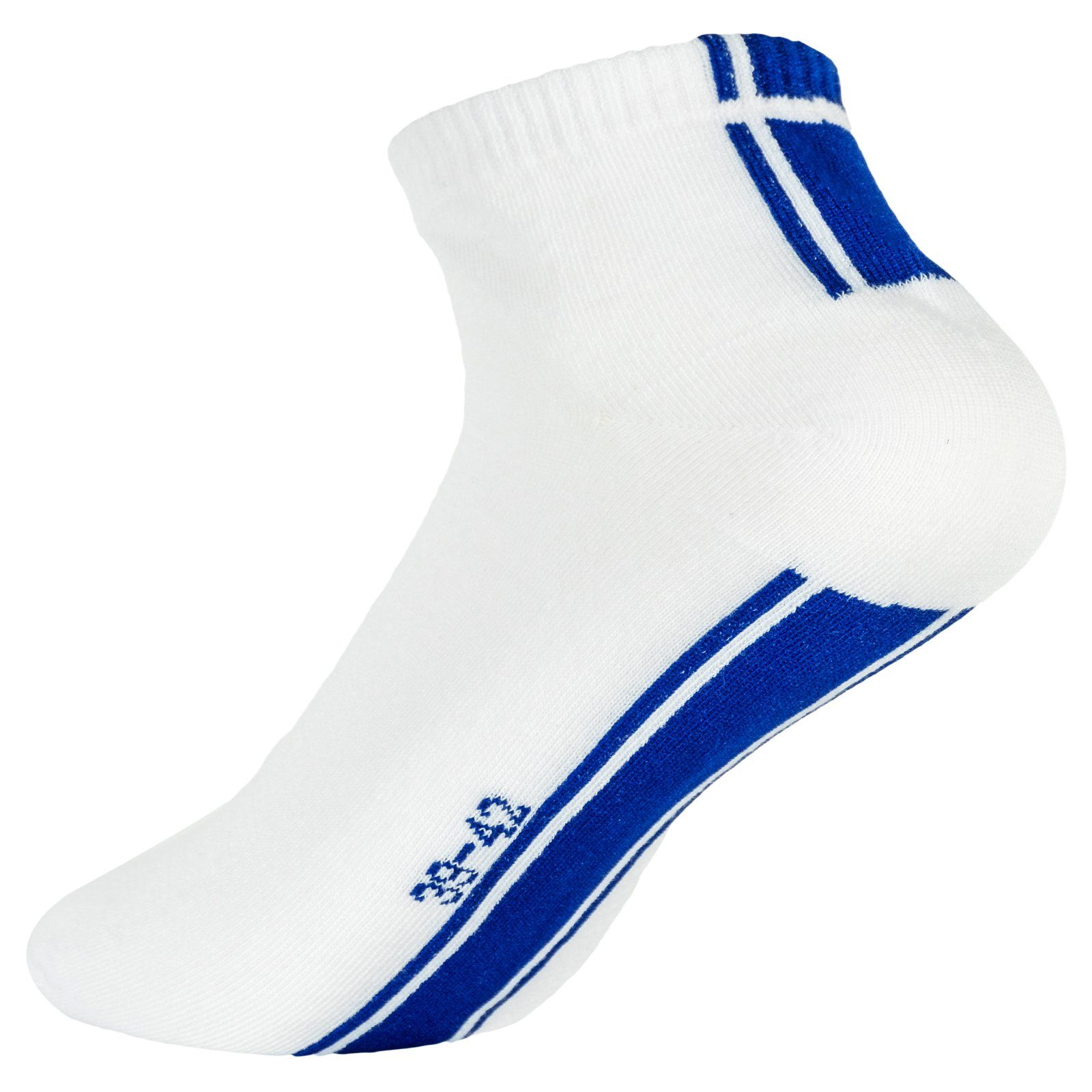 Paar Sneaker 12 TEXEMP Laufsocken Damen Sport (Packung, Herren 36 12-Paar) bis Baumwolle Socken Mehrfarbig