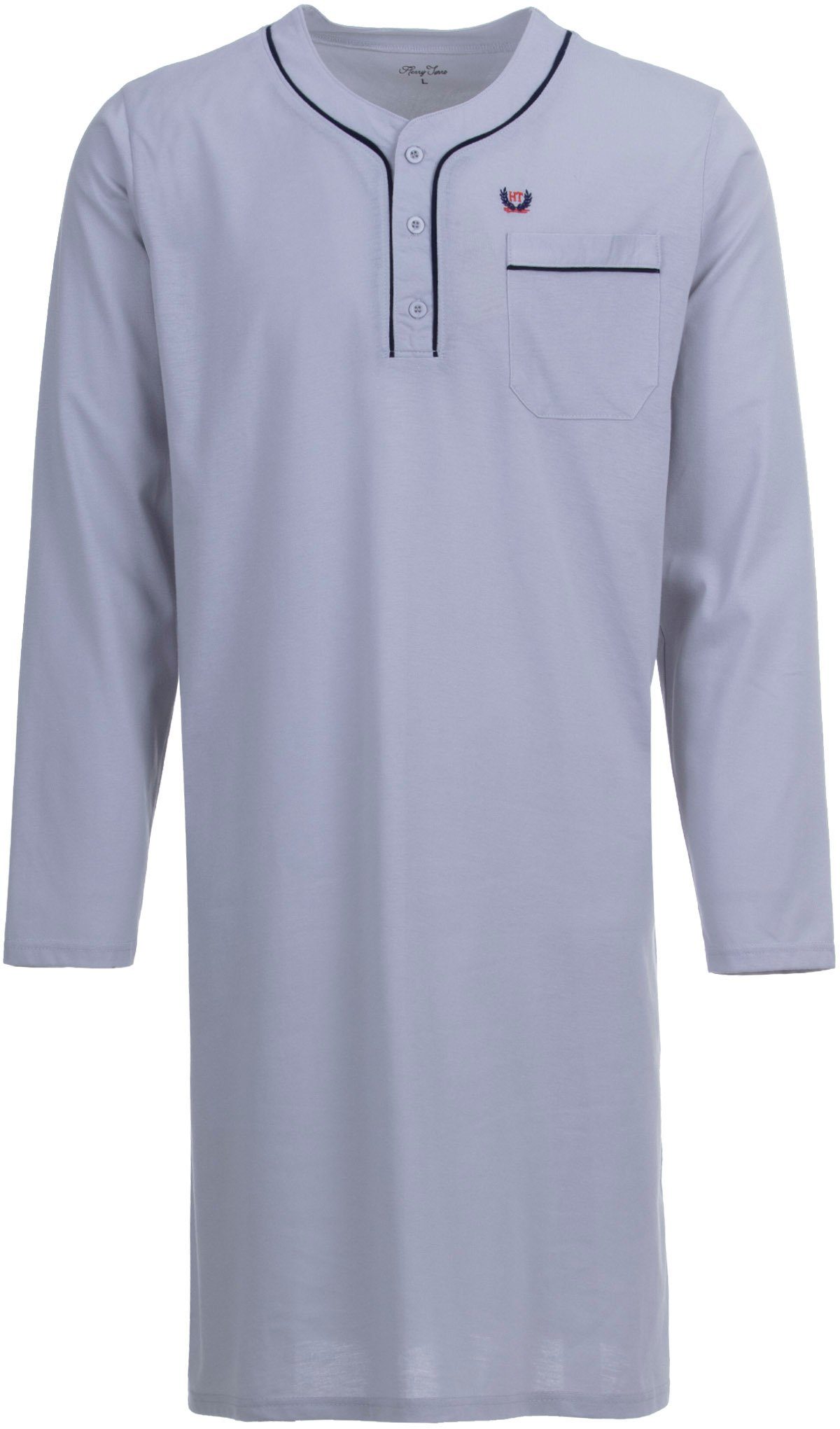 Henry Terre Nachthemd Nachthemd Langarm - Unifarben günstig online kaufen