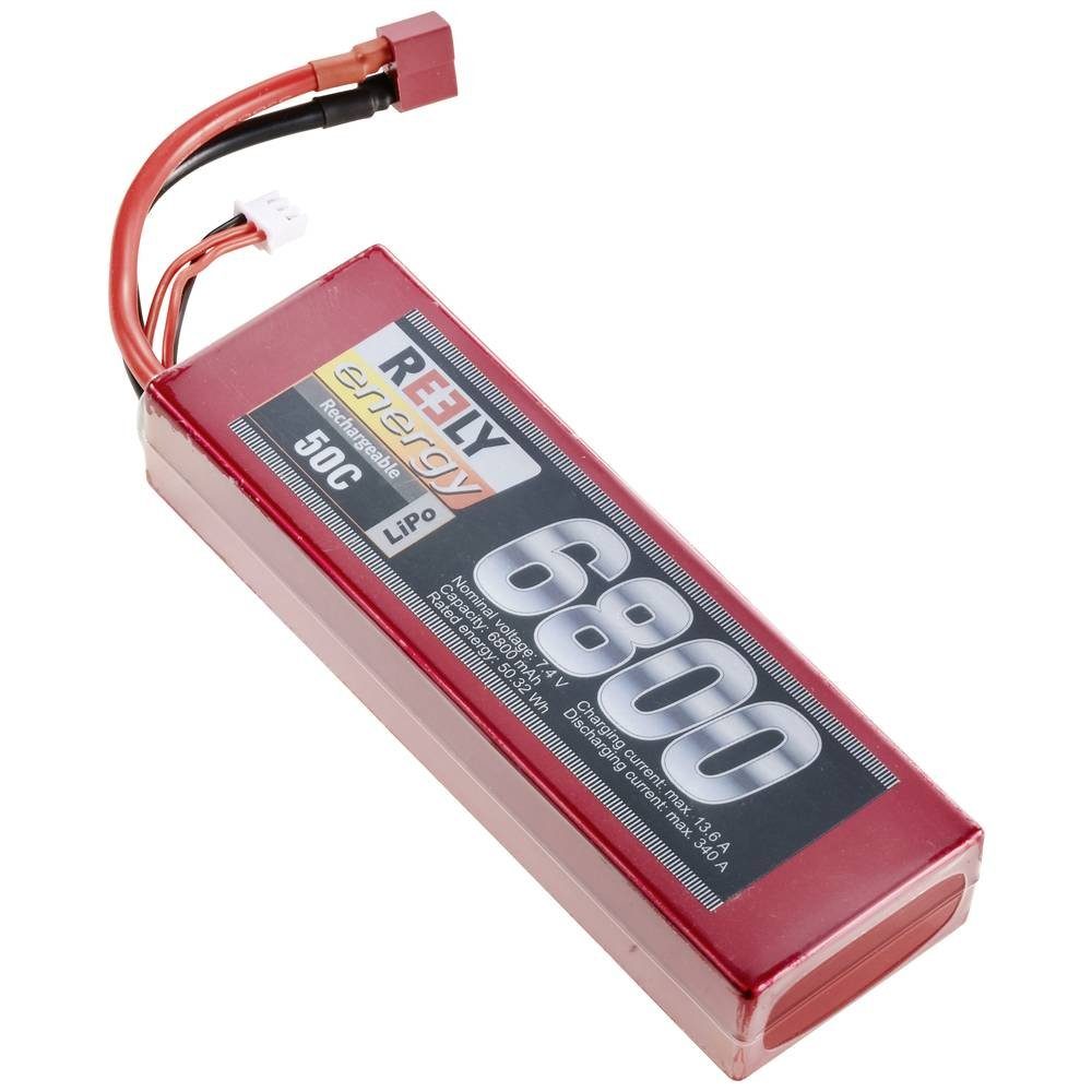 (LiPo) 6800 Reely Modellbau-Empfängerakku mAh Akku 7.4 V