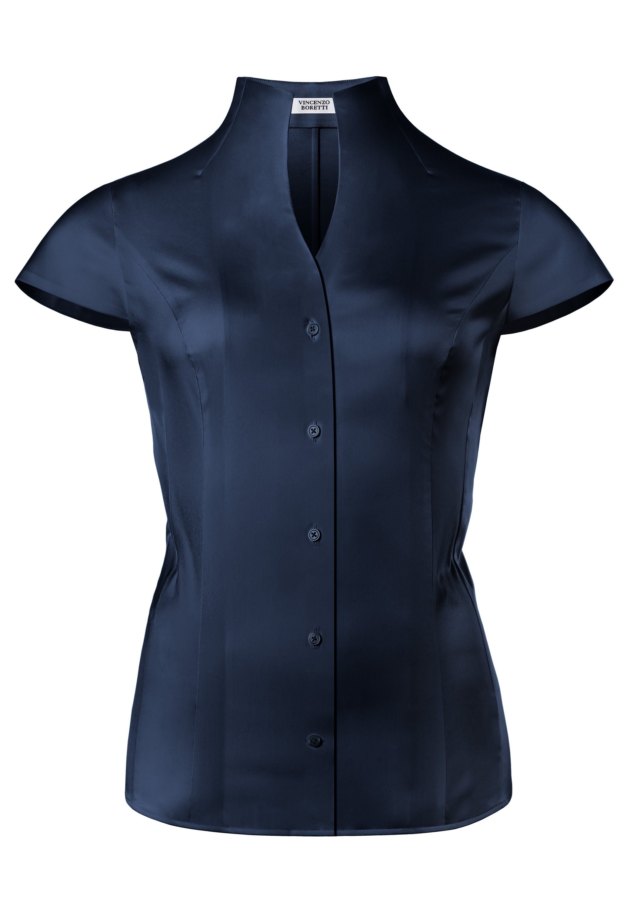 Vincenzo Boretti Klassische Bluse tailliert stretch günstig online kaufen