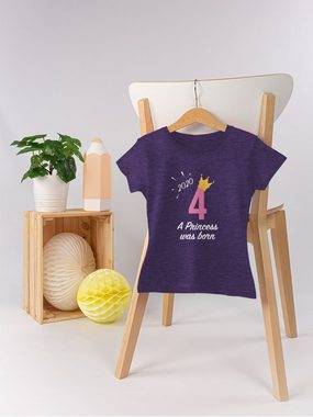 Shirtracer T-Shirt Vierter Mädchen Princess 2020 4. Geburtstag