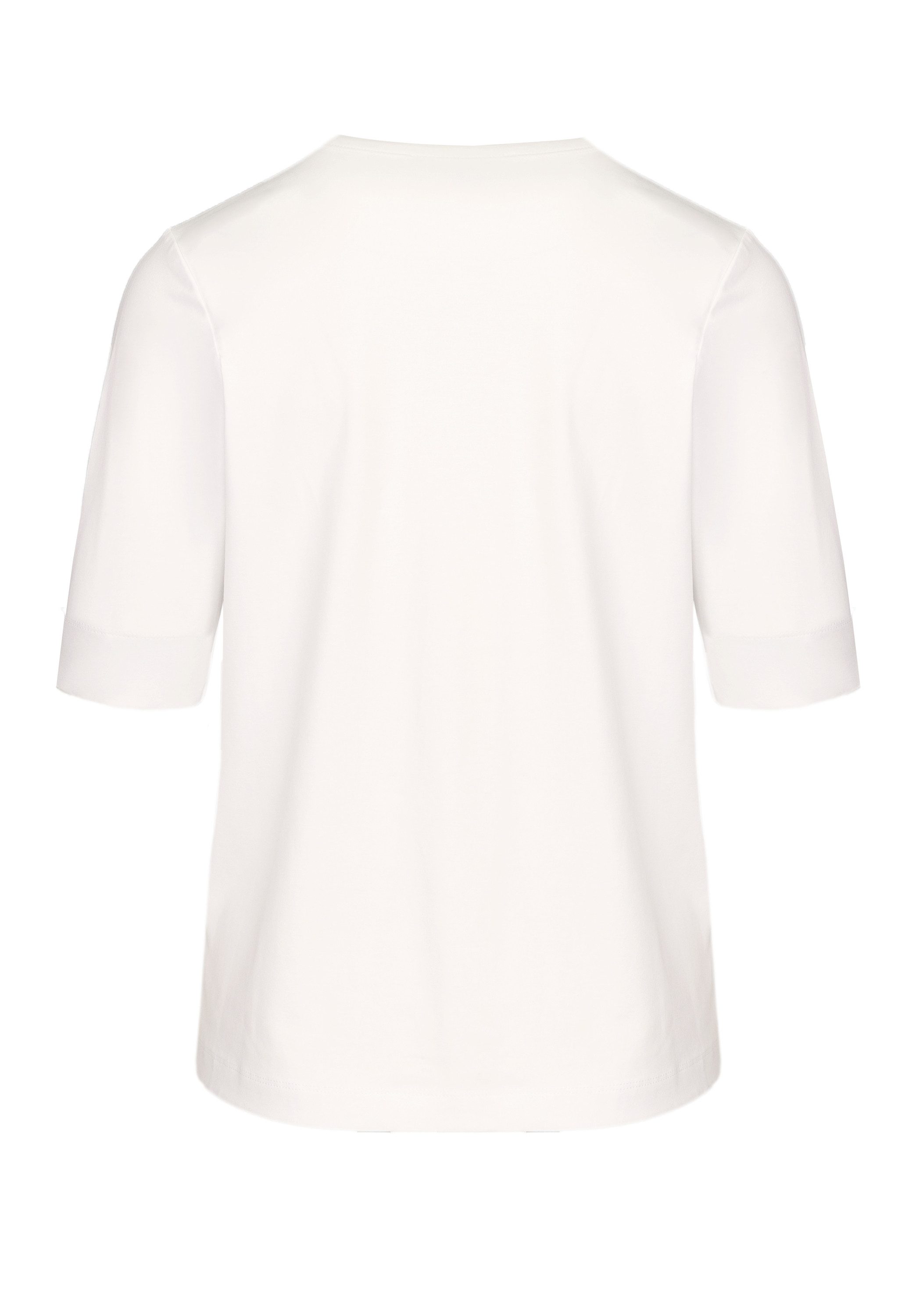 bianca Print-Shirt DINIA mit farbigem Frontmotiv und Kordelapplikation – Bild 4 von 5
