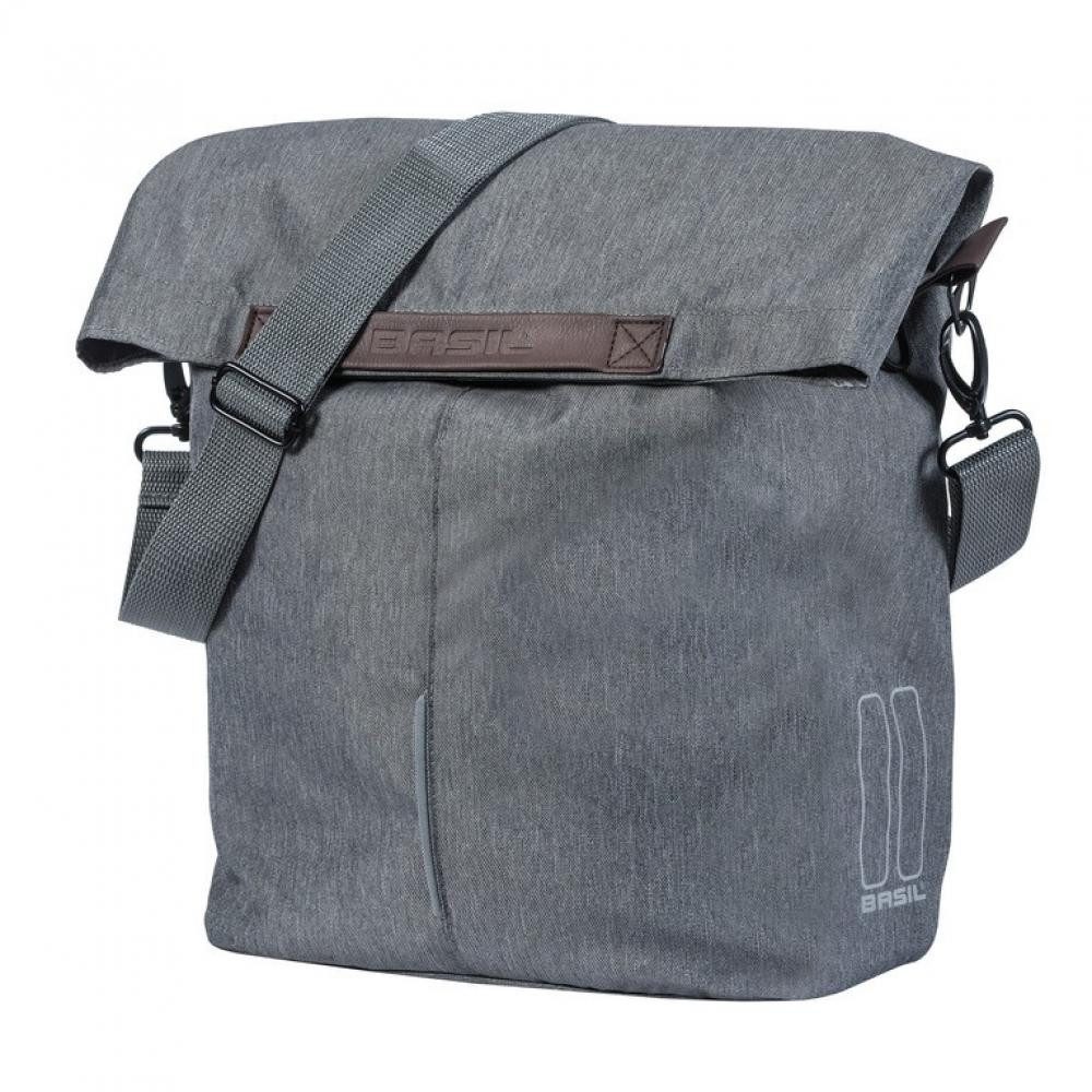 Basil Fahrradtasche Basil Shoppertasche City grey melee 14 bis 16l Hook On System