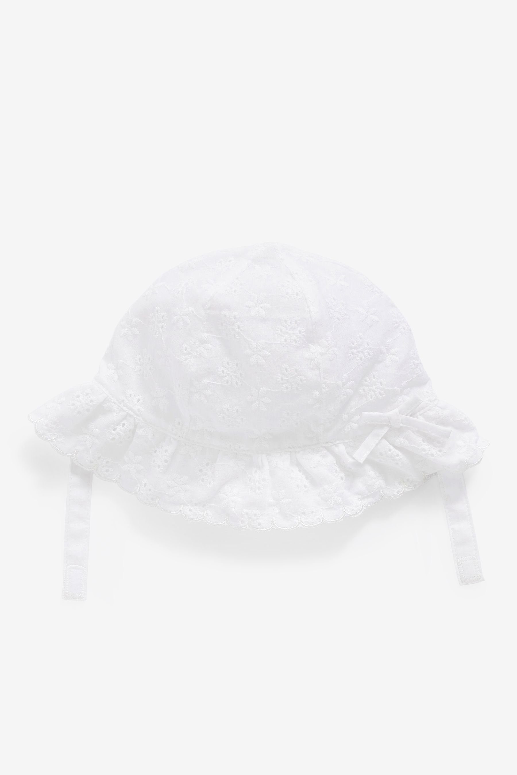 Next Erstlingsmütze Baby-Hut mit Stickerei (1-St) White