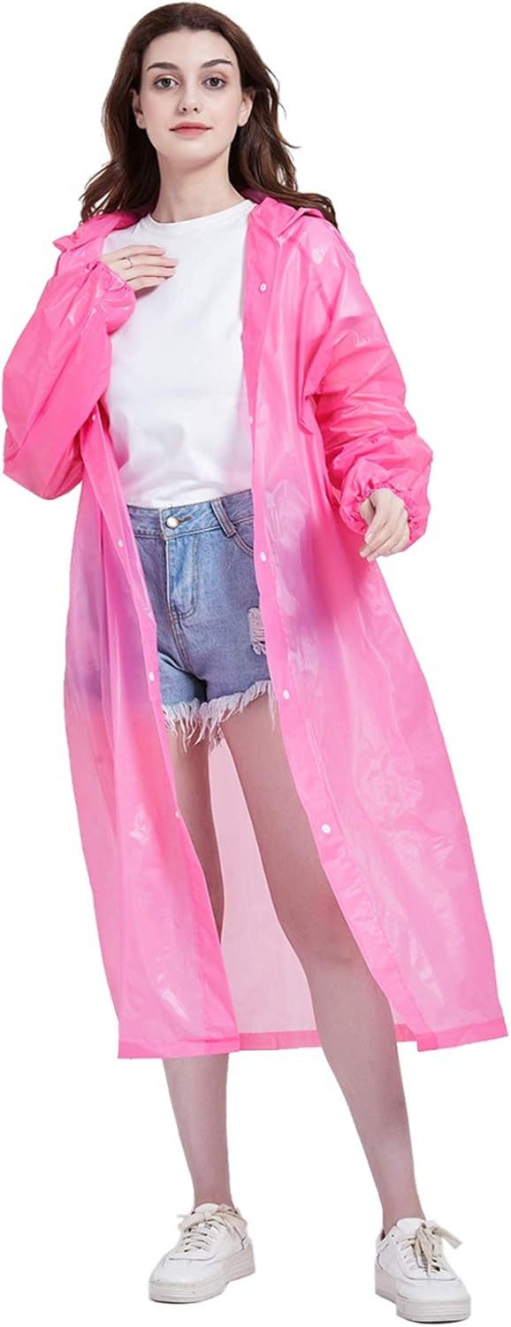 AURIVION Regenanzug Robuster Regenponcho für Wandern, Reisen & Radfahren (Set, 2-tlg., EVA Regenmantel 2 Stk., leicht & wasserdicht für Outdoor), Bequemer Outdoor Regenmantel für Damen & Herren