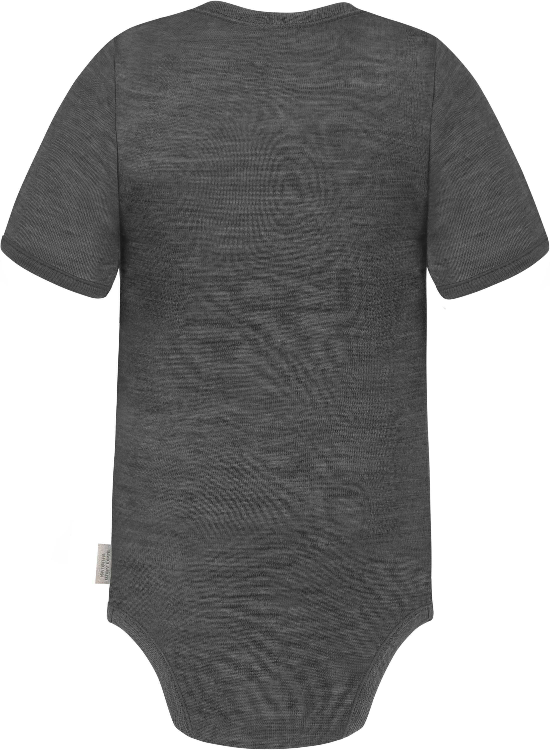 normani Kurzarmbody Baby Merino Kurzarmbody Tihoi Kurzarm Einteiler Baby Body mit Knopf Bodysuit aus 100 % Merinowolle