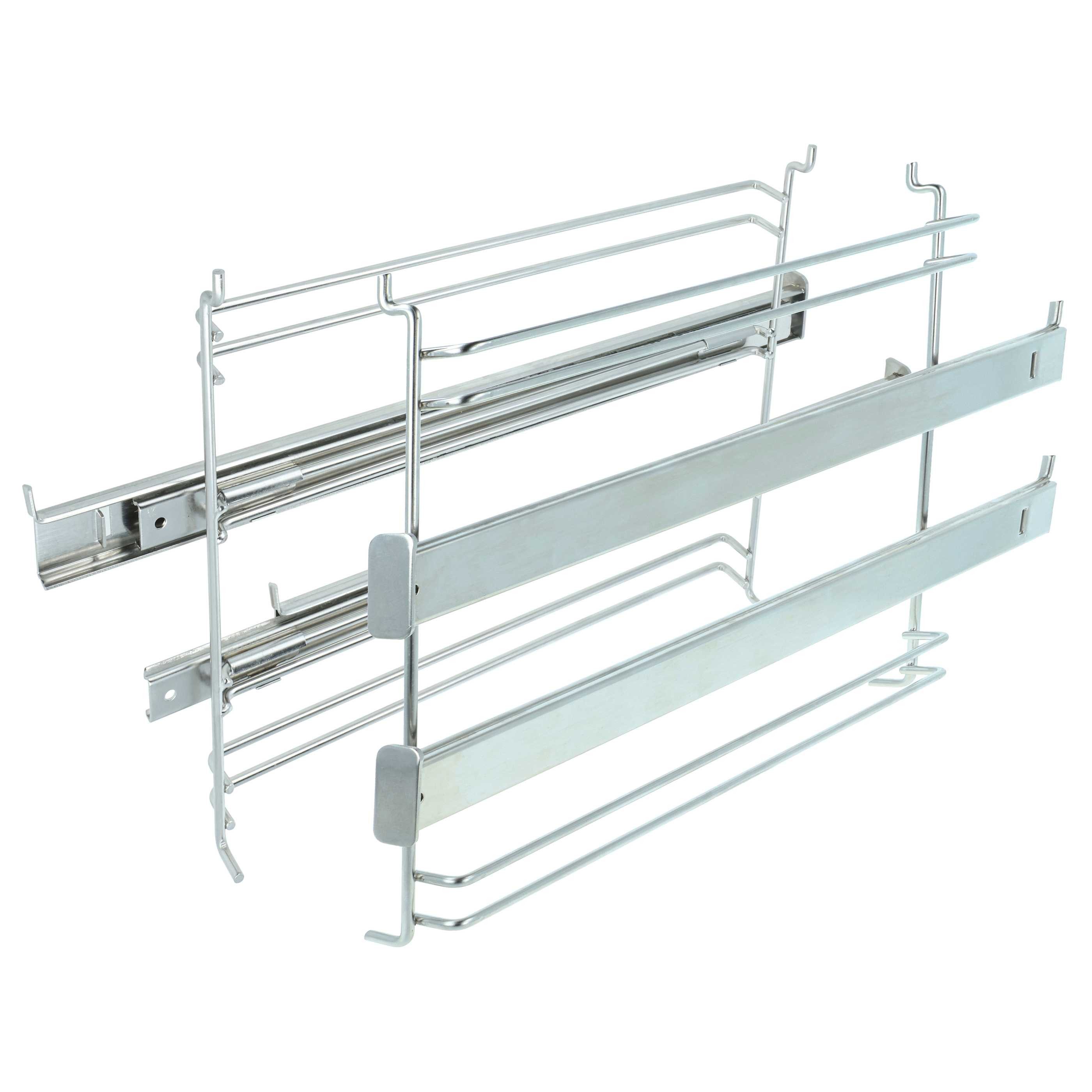 vhbw Montagezubehör Backofen für Backofen, Komfortables Teleskopauszug-Set für Ihren Backofen, Ermöglicht das