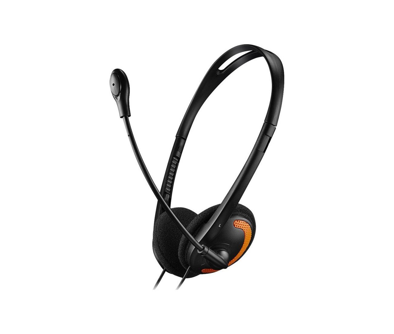 Canyon »Headset HS-01 2x3.5mm Audio Mikrofon black/orange« HiFi-Kopfhörer