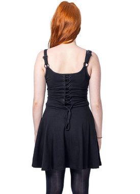 Poizen Industries Minikleid Malice Dress Gothic Schnürung Trägerkleid