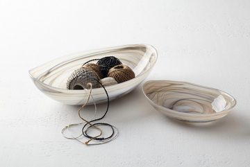 LEONARDO Schale ALABASTRO, Glas, oval, 32 cm