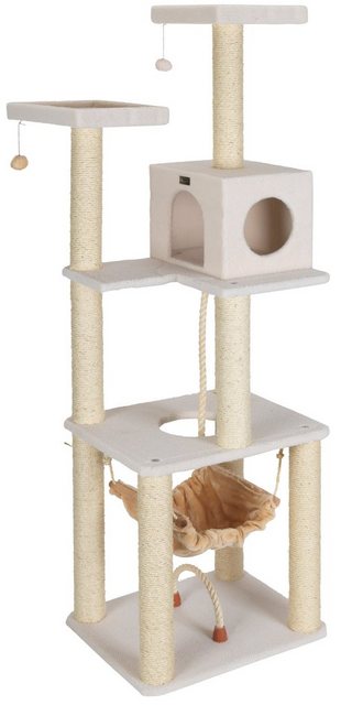 Armakat ARMARKAT Kratzbaum Lenny, B/T/H: 69/61/185 cm, elfenbeinfarben