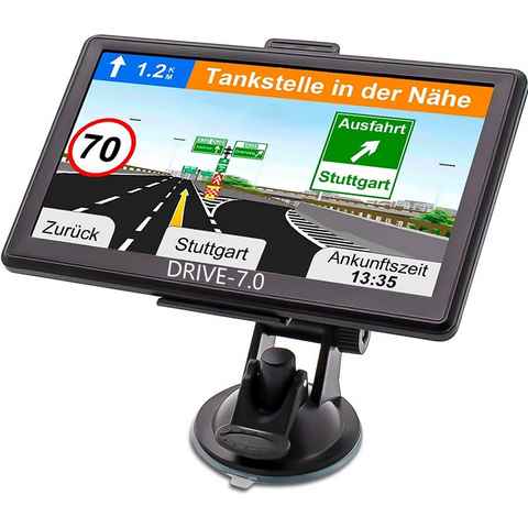 GABITECH 7" GPS Navigationssystem NAVI TMC funktion für LKW, PKW, BUS, WOMO LKW-Navigationsgerät